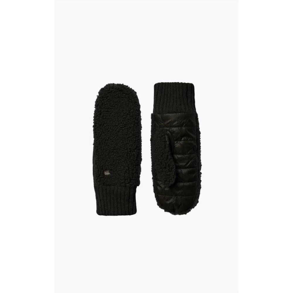 NEW SOIA&KYO women's alina faux shearling gloves in black